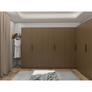 Wholesale customized modern solid wood bedroom wardrobe